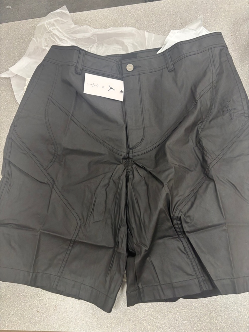 Jordan Men's Black Flat Front Shorts
